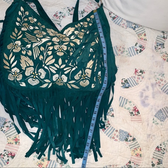 NEW HUGE EMBROIDERED FRINGED BOHO BAG FROM AUSTRALIA - ONE OF A KIND!!! - Picture 10 of 14